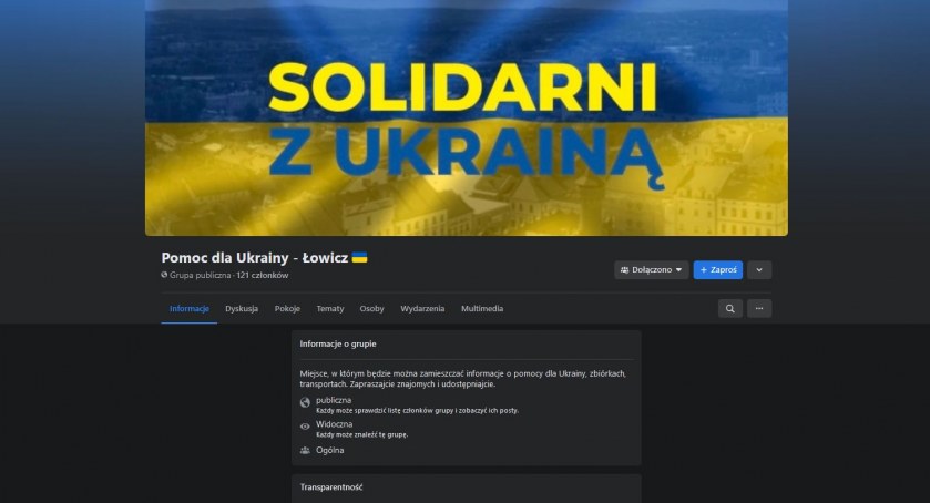Pomoc dla Ukrainy – Łowicz. Powstała nowa grupa na Facebooku