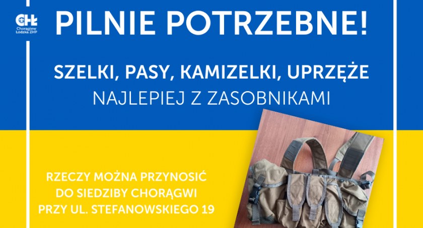 Łowiccy harcerze prowadzą zbiórkę sprzętu dla ochotników z Kostiuchnówki na Ukrainie