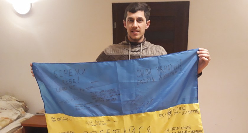 Zostawił pracę w Łowiczu i wrócił walczyć na Ukrainę. „Nie jadę tam umierać”