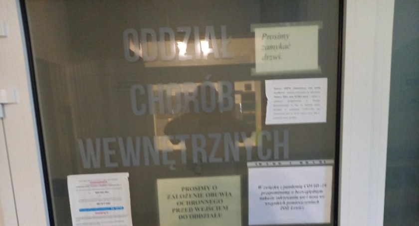 Łowicz. Oddział wewnętrzny zamknięty. Powodem koronawirus