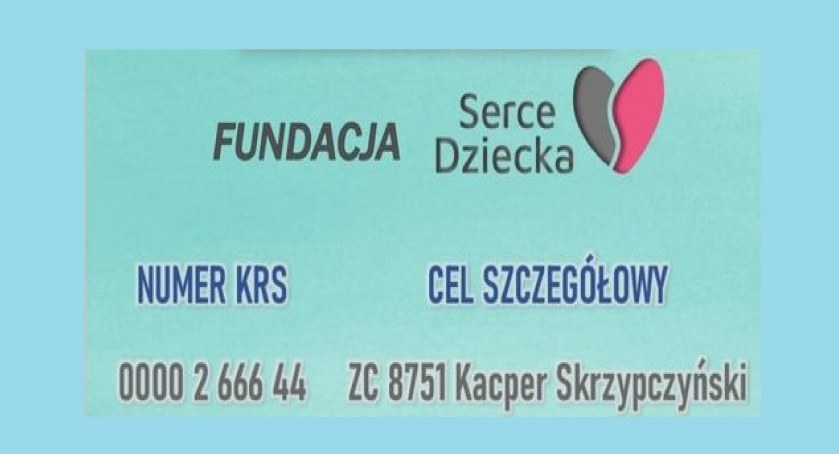 Twój 1% ma wielką moc! Pomóż Kacperkowi z Sap!