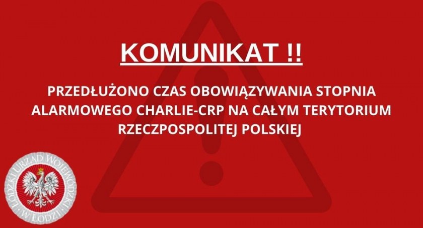 Trzeci stopień alarmowy CRP przedłużony!