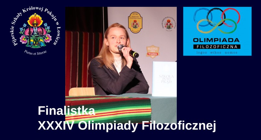 Agata Strugińska z pijarskiej finalistką XXXIV Olimpiady Filozoficznej!