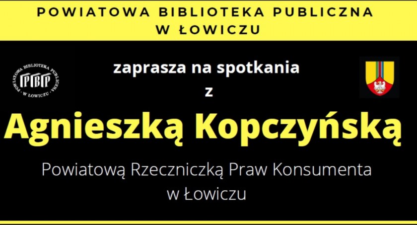 Łowicz. Biblioteka zaprasza na spotkania z rzecznikiem praw konsumenta