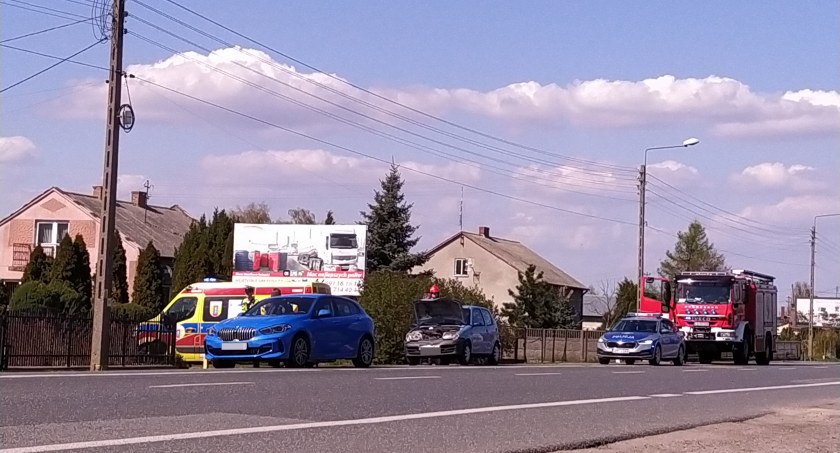 Wypadek na ulicy Łódzkiej w Łowiczu