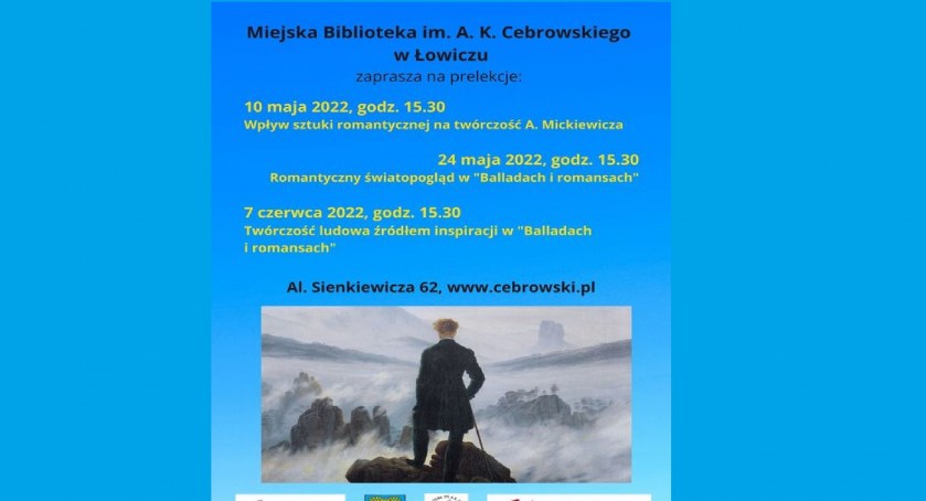 Miejska Biblioteka zaprasza na prelekcje w ramach projektu BALLADY I ROMANSE