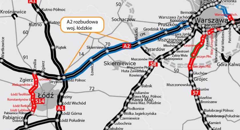 GDDKiA podała szczegóły rozbudowy autostrady A2 o dodatkowe pasy!