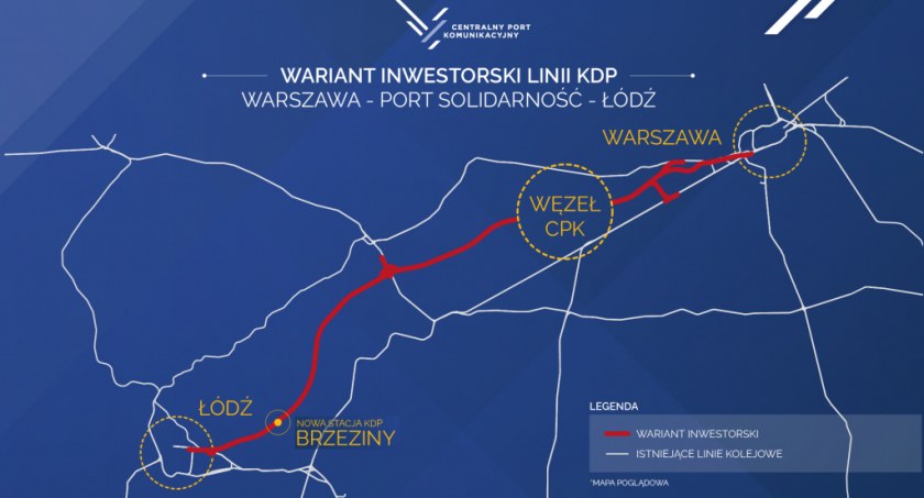Wiemy, jaką trasą będzie przebiegała linia Kolei Dużych Prędkości