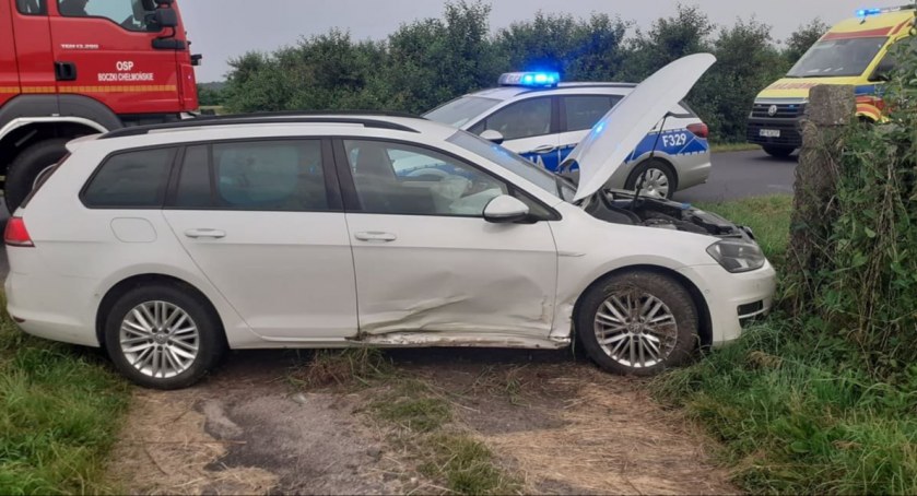Gmina Kocierzew Płd. Straciła panowanie nad autem i wjechała do rowu 