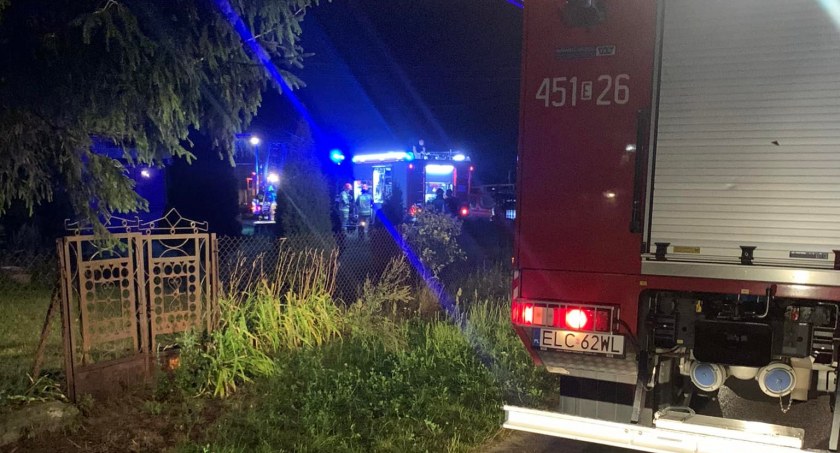 Patoki. Nocny pożar budynku mieszkalnego