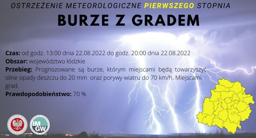 W najbliższych godzinach czekają nas burze z gradem!