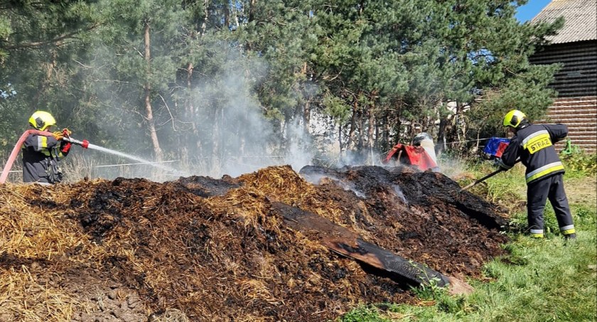 Gmina Nieborów. Płonęła sterta obornika!