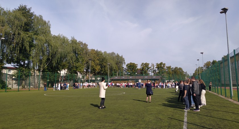 Próbna ewakuacja w łowickiej Trójce