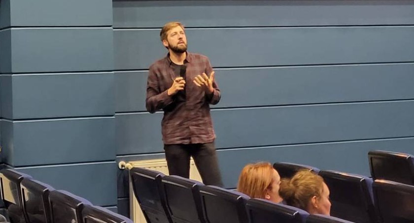 Jakub Kornhauser spotkał się z uczniami I LO (foto)