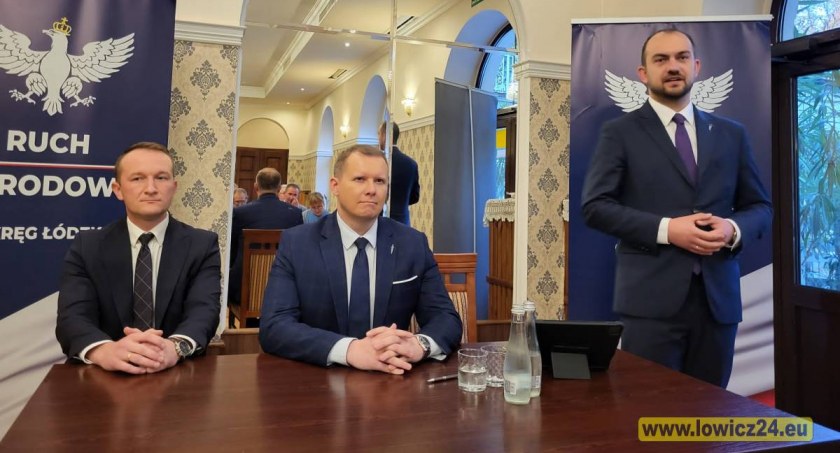 Poseł Konfederacji i skarbnik Ruchu Narodowego gościli w Łowiczu