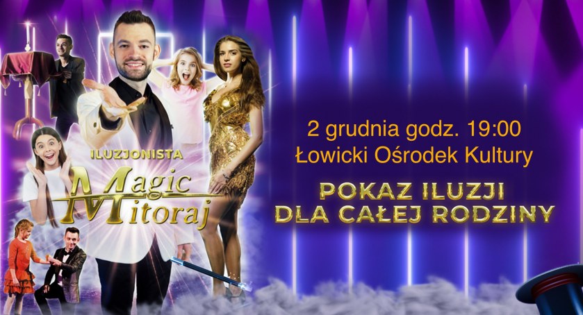 Iluzjonista Adrian Mitoraj zawita do Łowicza