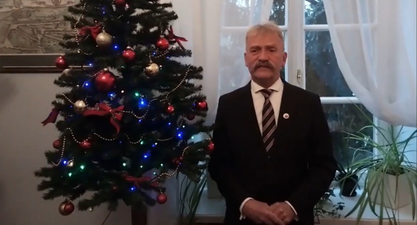 Krzysztof Kaliński złożył bożonarodzeniowe życzenia Łowiczanom (film)