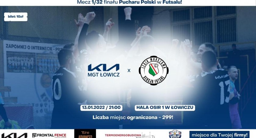 Futsal: KIA Łowicz poznała rywala w 1/32 Pucharu Polski