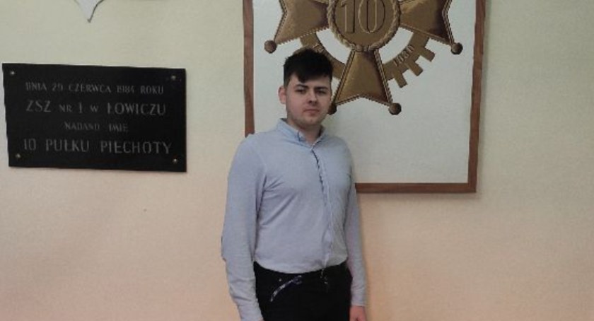 Uczeń ZSP nr 1 jedynym finalistą, wśród łowickich techników, konkursu matematycznego!
