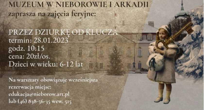 Zajęcia feryjne w Muzeum w Nieborowie