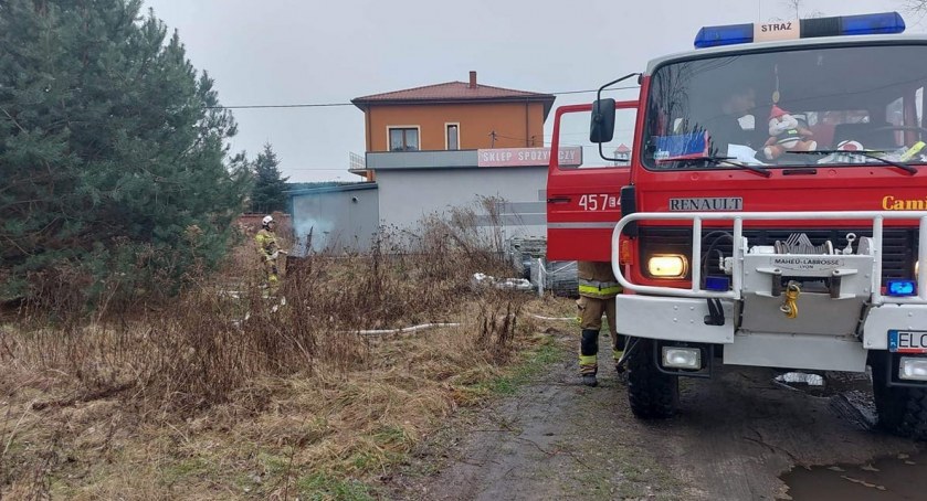 Dwie strażackie interwencje w powiecie łowickim
