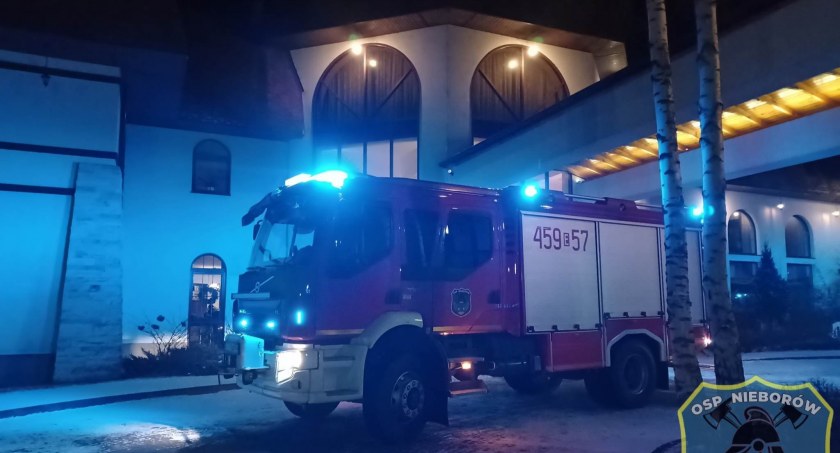 I znów strażacy wezwani do Hotelu Rozdroże!