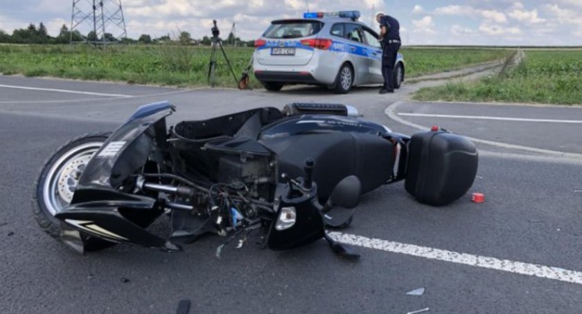 Wypadek z udziałem skutera (foto)