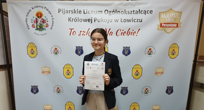 Sukces Julii Grzyb w jubileuszowym konkursie o ks. Stanisławie Konarskim