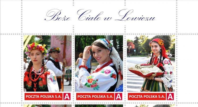 Poczta Polska przygotowała nową serię pocztówek i znaczków z procesji Bożego Ciała w Łowiczu (foto)