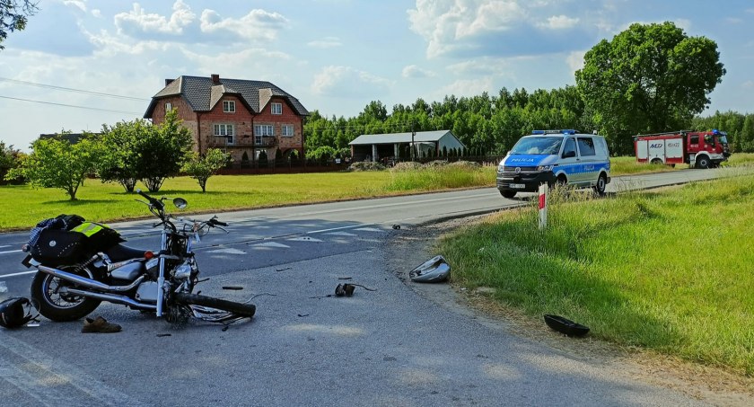 Wrzeczko. Wypadek z udziałem motocyklisty AKTUALIZACJA