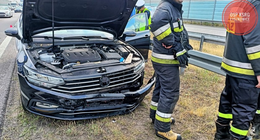 Jazda na zderzaku przyczyną kolizji na autostradzie A2 