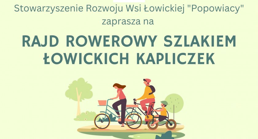 Rajdy Rowerowe Szlakiem Łowickich Kapliczek [ZAPROSZENIE]
