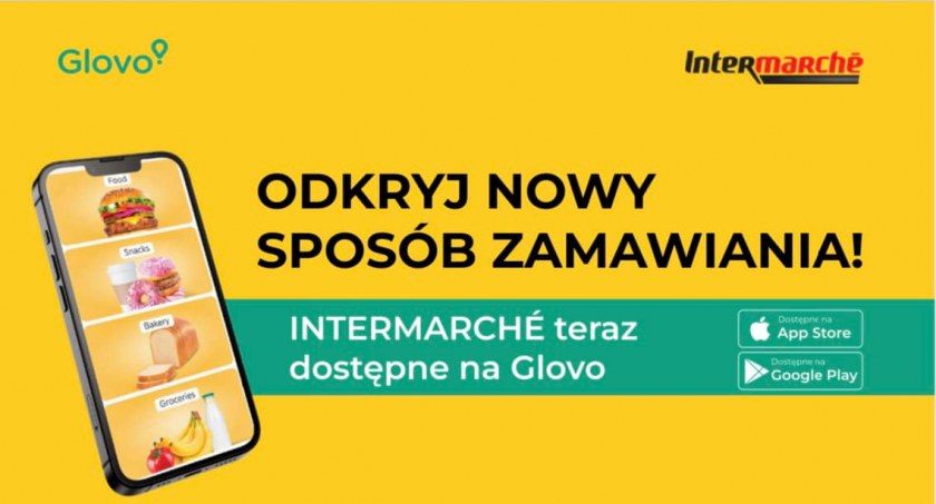 Glovo dostarczy zakupy z łowickiego Intermarche