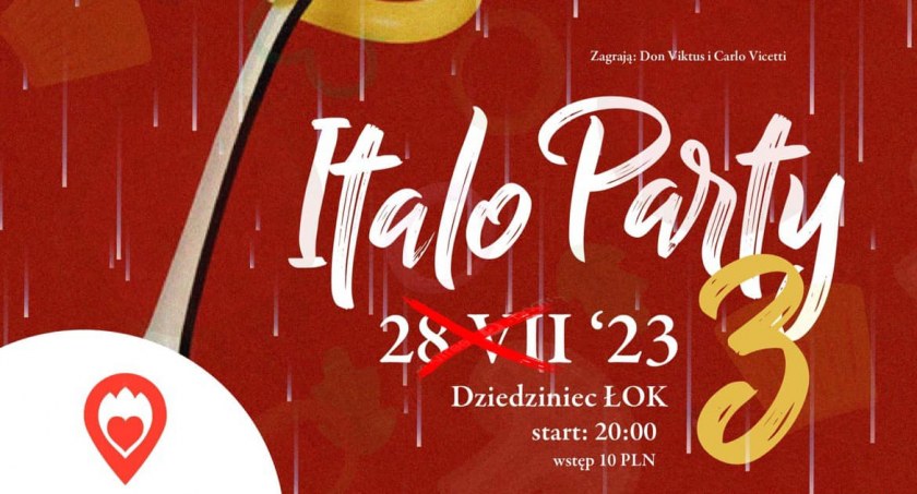Impreza Italo Party w Łowiczu odwołana