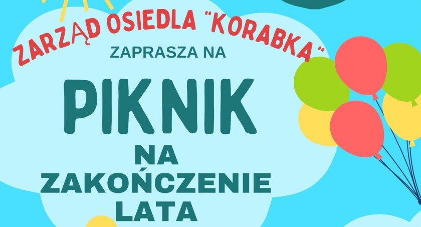 Łowicz. Zarząd osiedla Korabka zaprasza na piknik na zakończenie lata