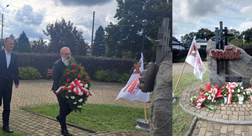 Władze miasta i powiatu pamiętały o 43. rocznicy powstania NSZZ Solidarność