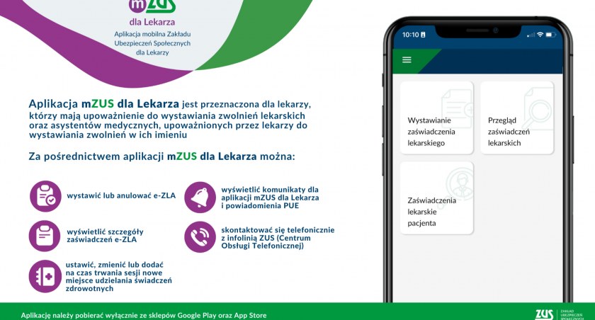 ZUS: Nowa aplikacja dla lekarzy do wystawiania zwolnień