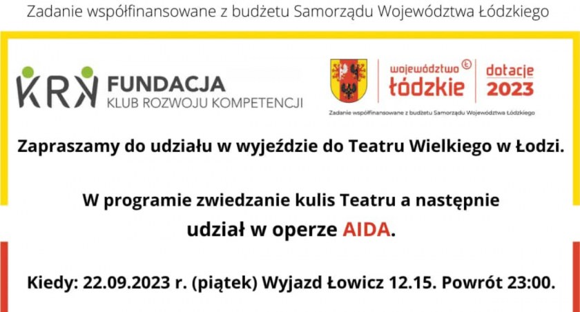 Łowicka fundacja organizuje wyjazdy na opery do Teatru Wielkiego w Łodzi