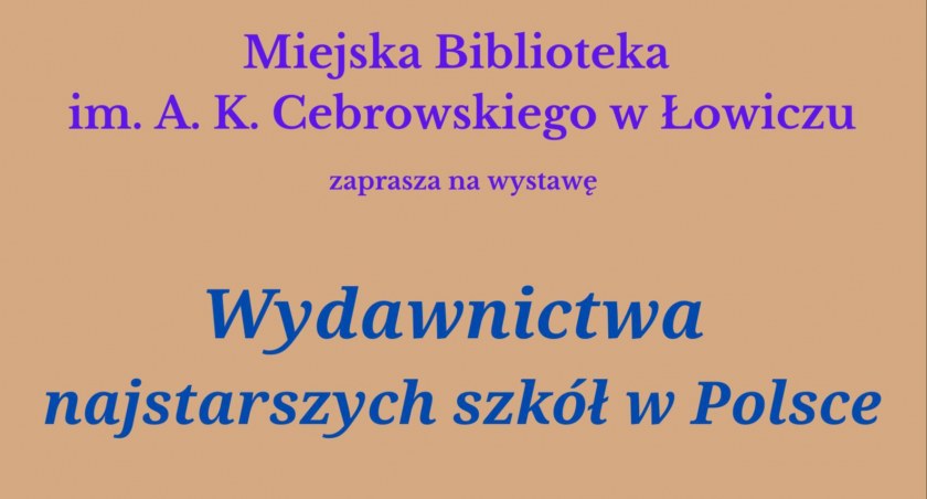 Wystawa wydawnictw najstarszych szkół w Polsce