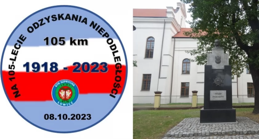 Rowerem dla uczczenia 105-lecia odzyskania niepodległości przez Polskę