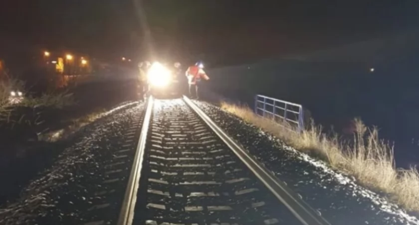 Śmiertelne potrącenie pieszego na torach w gminie Nieborów