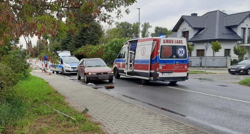 Potrącenie pieszej na ul. Kaliskiej w Łowiczu (foto)