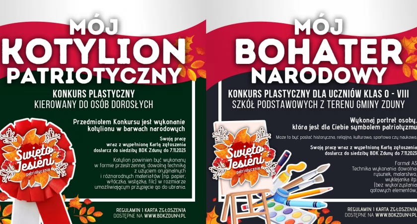 Gmina Zduny. Patriotyczne konkursy z okazji Święta Jesieni