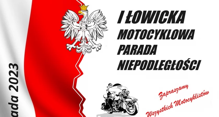 Zaproszenie na 1. Łowicką Motocyklową Paradę Niepodległości