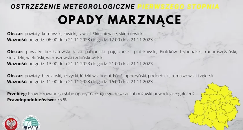 Uwaga na marznące opady!