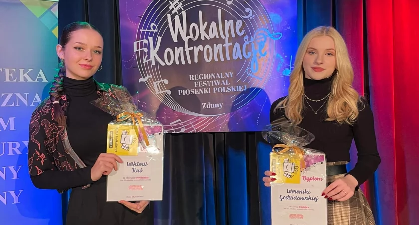 Sukces uczennic II LO na Wokalnych Konfrontacjach w Zdunach