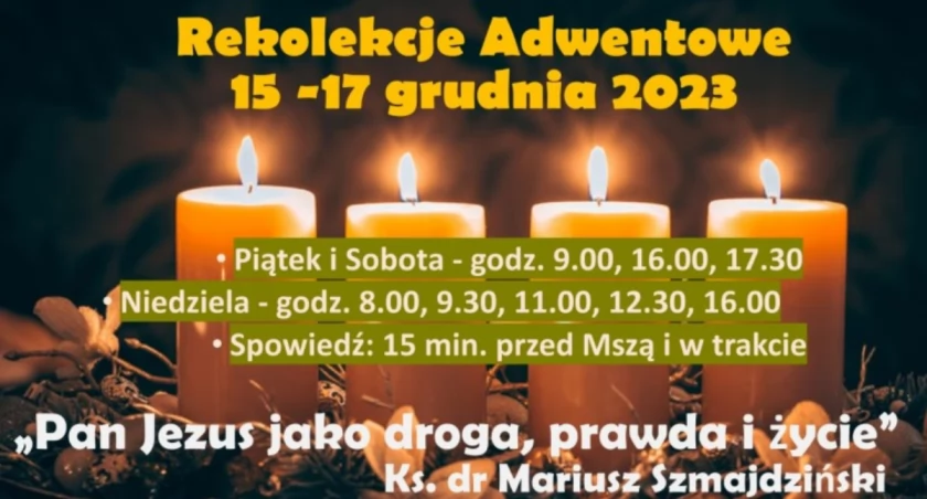Rekolekcje adwentowe w Łowiczu. Program