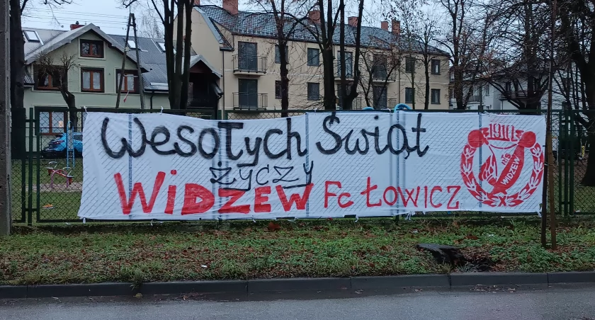 Świąteczne życzenia od łowickich kibiców Widzewa