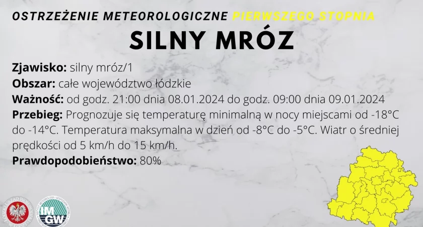 Siarczysty mróz nie odpuszcza. IMGW wydało ostrzeżenie