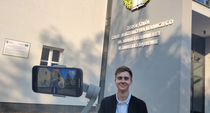 Sukces ucznia ze Zduńskiej Dąbrowy w ogólnopolskim konkursie filmowym (foto)